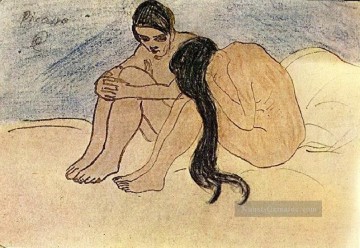 Pablo Picasso Werke - Man et Woman 1902 cubism Pablo Picasso